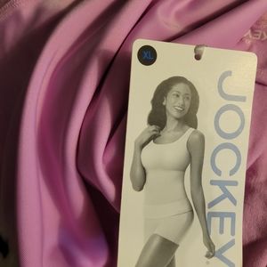 NWT XL JOCKEY High Back Tank with Yummie Tummie Control Pink Cami